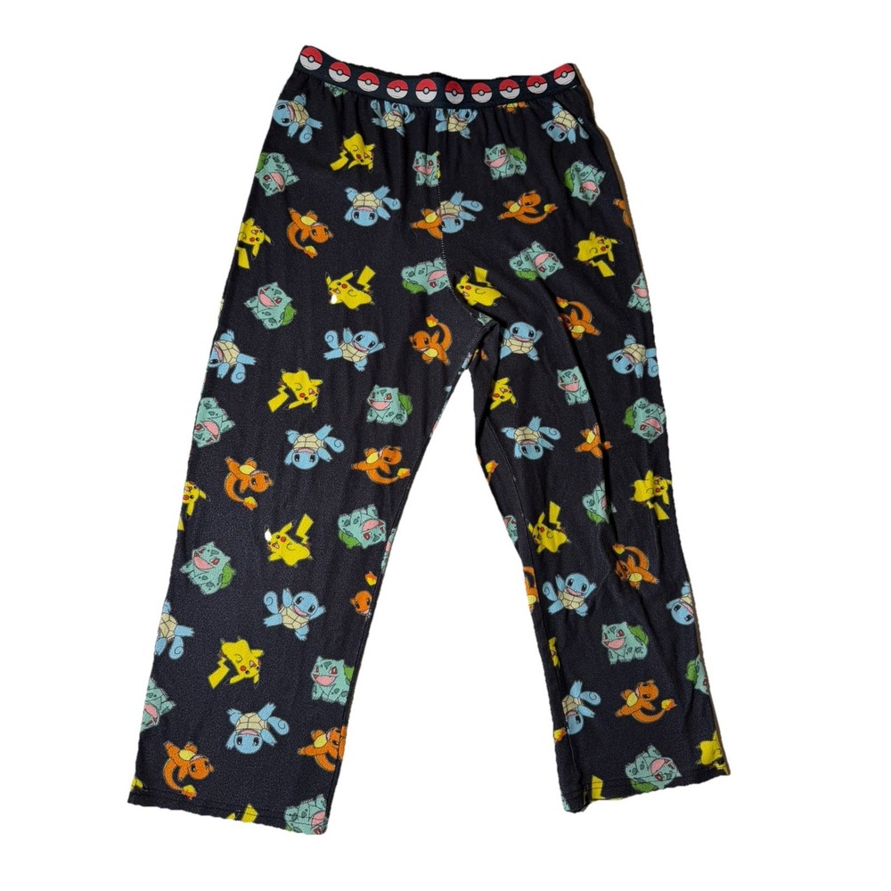 Pokemon Pikachu Squirtle Bulbasaur Charmander Youth Sleep‎ Pants Size 10/12